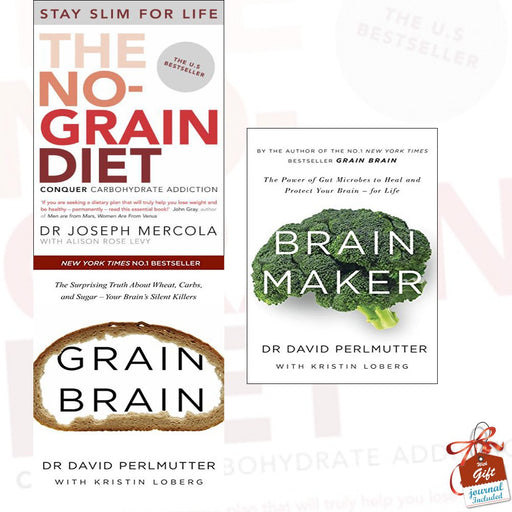 Grain Brain, The No-Grain Diet and Brain Maker Collection 3 Books Bundle - The Book Bundle