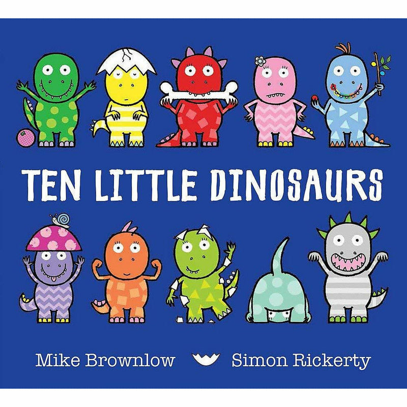 Ten Little Series Collection 8 Books Set By Mike Brownlow (Dinosaurs, Monsters, Pirates, Princesses, Robots, Elves, Superheroes, Aliens)-Paperback - The Book Bundle