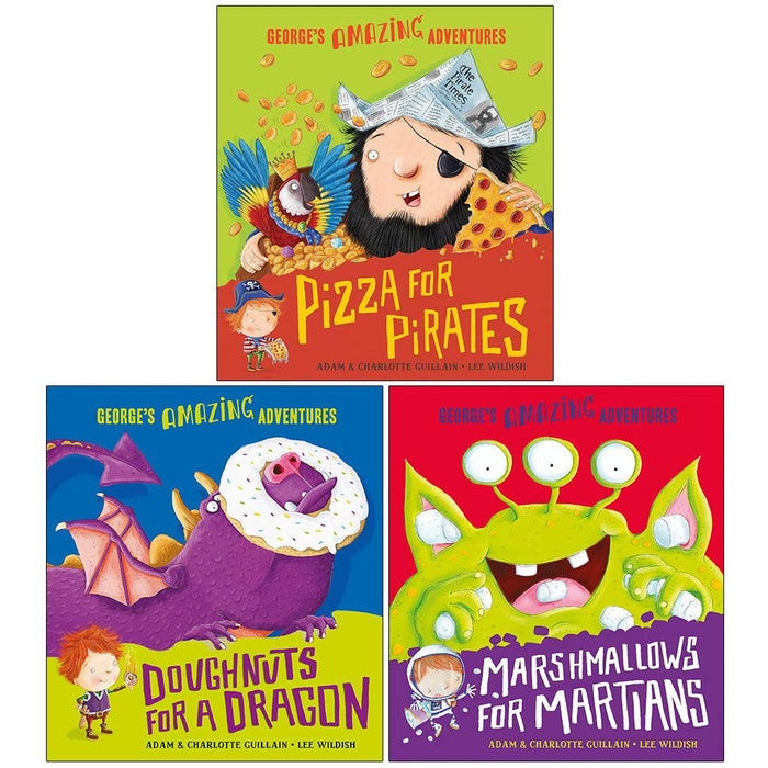 George's Amazing Adventures Collection 3 Books Set By Adam Guillain, - The Book Bundle