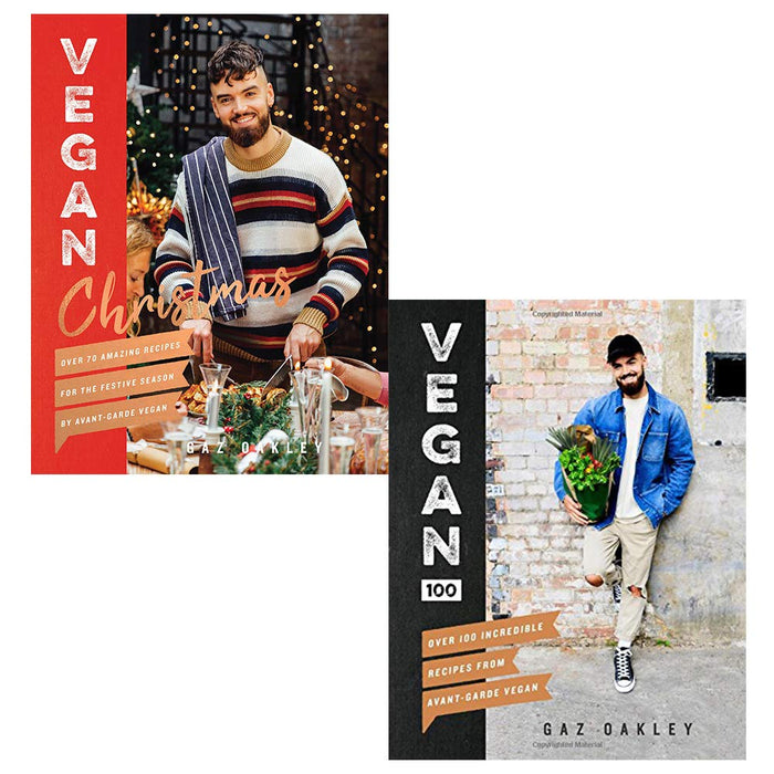 Gaz oakley collection 2 books set (vegan christmas, vegan 100) - The Book Bundle