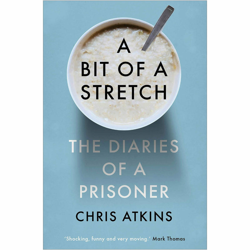 Hardcover 2-book set of "A Bit of a Stretch" and "Motherwell" by Chris Atkins and Deborah Orr, featuring prison diaries and girlhood stories.
