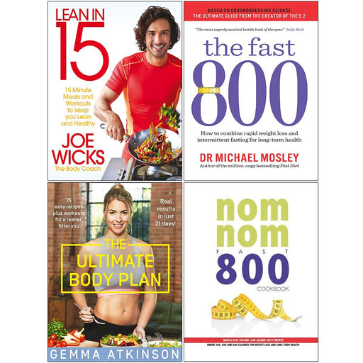 Lean in 15 the shift plan, fast 800, ultimate body plan, nom nom fast 800 cookbook 4 books collection set - The Book Bundle