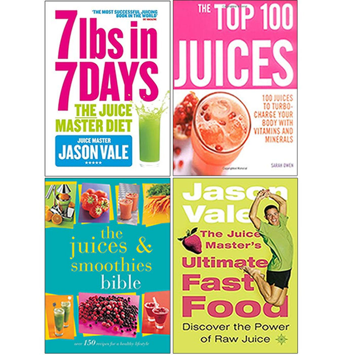 7lbs in 7 Days The Juice, The Top 100 Juices, The Juices , The Juice 4 Books Collection Set - The Book Bundle