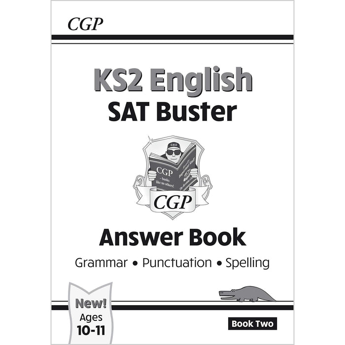 CGP New KS2 English SAT Buster Grammar Book, Punctuation Book, Spelling Book, Grammar, Punctuation & Spelling Answer Book 4 Books Collection Set - The Book Bundle