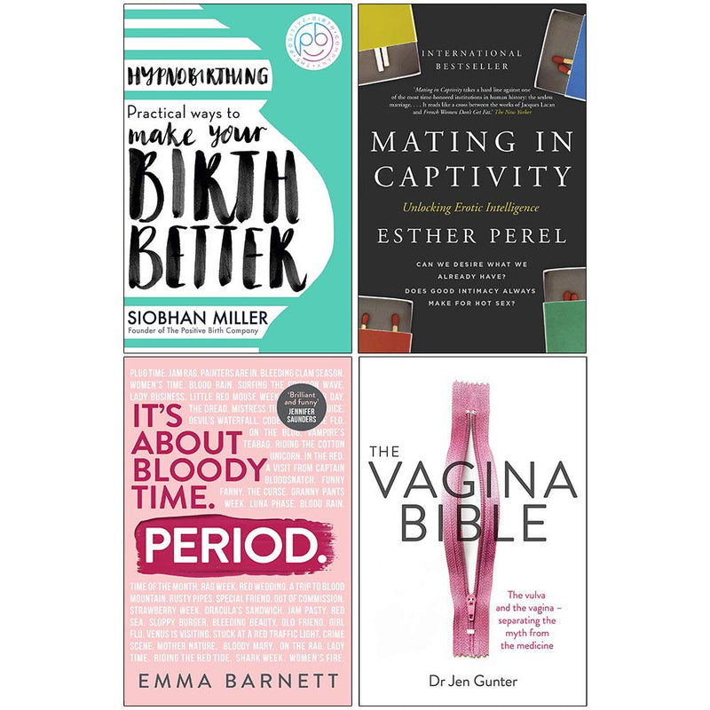 Hypnobirthing, Mating in Captivity, Period [Hardcover], The Vagina Bible 4 Books Collection Set - The Book Bundle