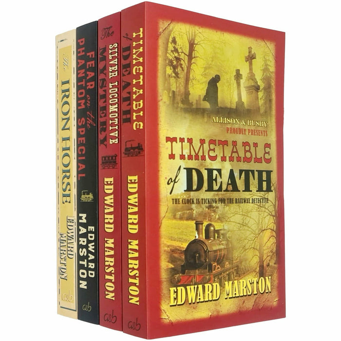 Edward Marston Railway Detective Series 4 Books Collection Set (Timetable of Death) - The Book Bundle