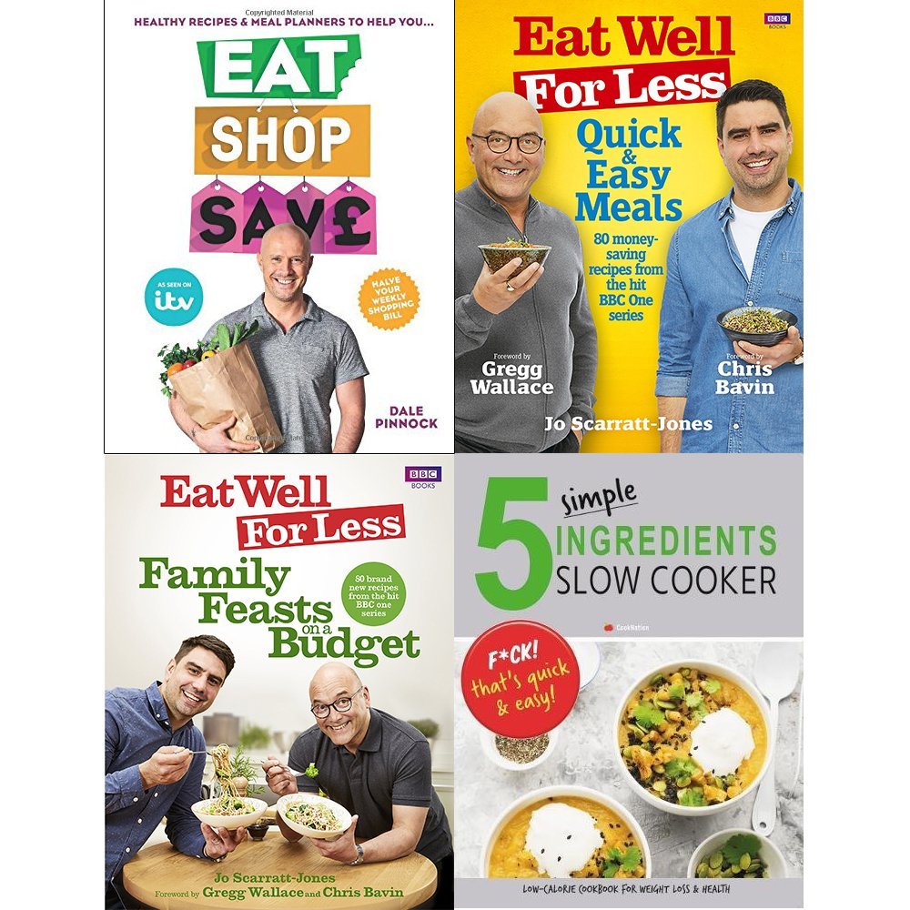 Eat Shop Save Eat Well For Less 4 Book Set Collection Recipes — The ...
