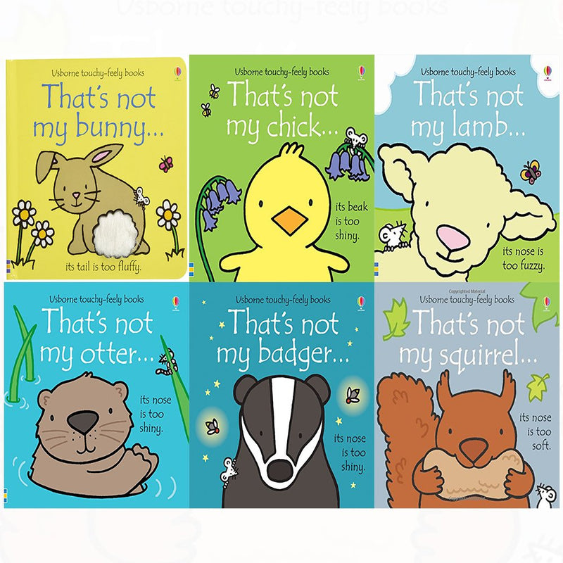 Thats not my touchy feely series 5 and 6 : 6 books collection(squirrel,badger,otter,bunny,chick,lamb) - The Book Bundle