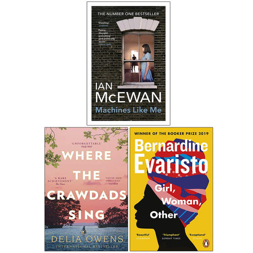 Machines Like Me, Where the Crawdads Sing, Girl Woman Other 3 Books Collection Set - The Book Bundle