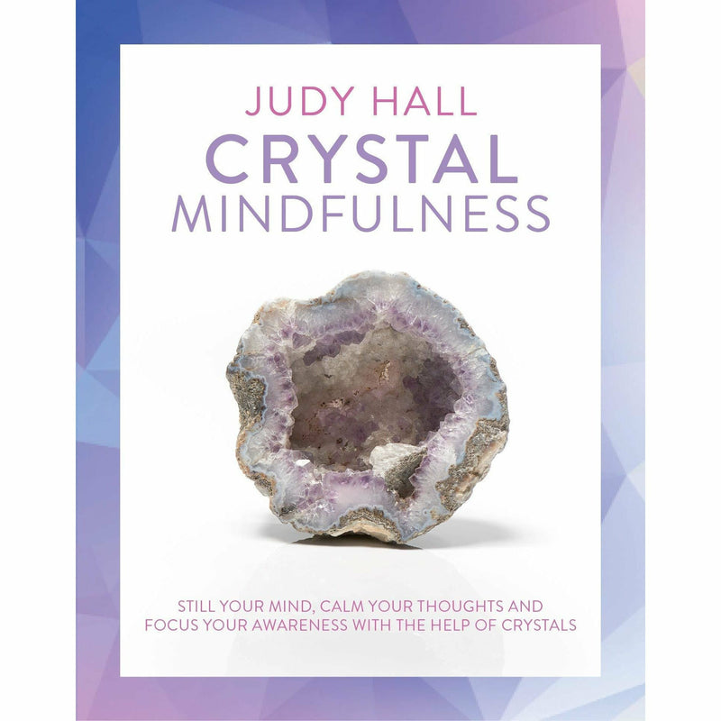 Two paperback books from The Crystal Bible Volume 2 collection by Judy Hall, featuring crystal descriptions and healing properties.