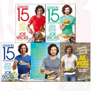 Bluebird edition of Joe Wicks' Lean In 15 5 Books collection set, featuring colorful book covers with bold titles by the health author.