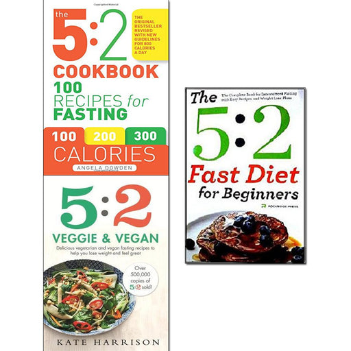 5:2 cookbook, veggie and vegan and 5:2 fast diet for beginners 3 books collection set - The Book Bundle