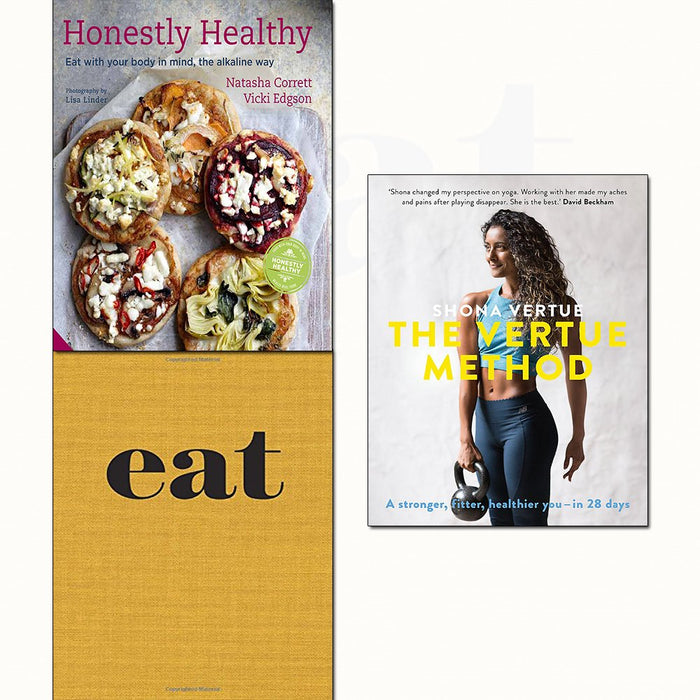 Eat,honestly healthy [hardcover] and vertue method 3 books collection set - The Book Bundle