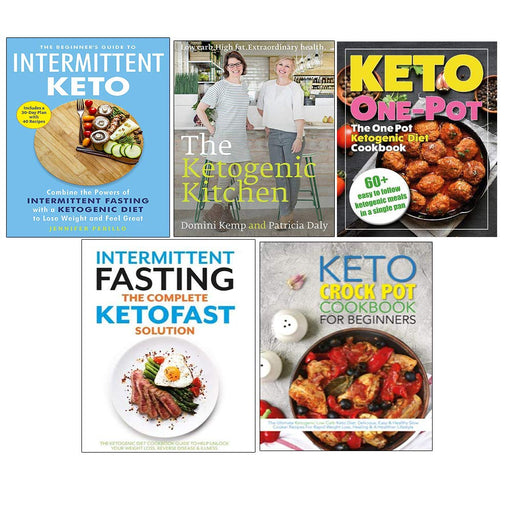 Beginner's Guide to Intermittent Keto, One Pot Diet Cookbook, Complete Ketofast Solution, Keto Crock Cookbook Collection 5 Books Set - The Book Bundle