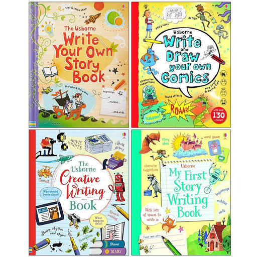 Write Your Own Storybook, Write and Draw Your Own Comics, Creative Writing Book 4 Books Collection Set - The Book Bundle