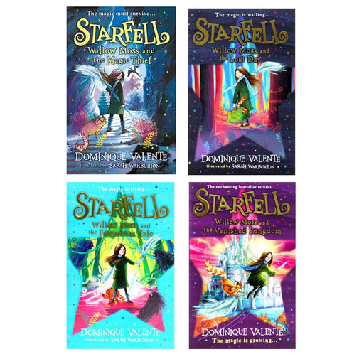 Starfell Series 4 Books Collection Set By Dominique Valente Inc Willow Moss and the Lost Day - The Book Bundle