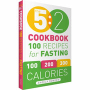 Spruce paperback cookbook by Angela Dowden featuring recipes for the 5:2 diet and two-day fasting diet plan.