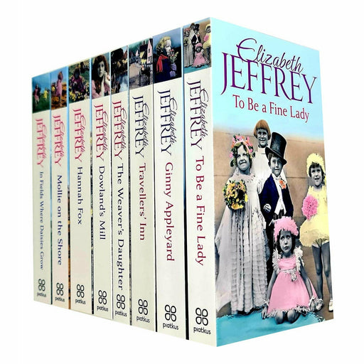 Elizabeth Jeffrey Collection 8 Books Set (To Be A Fine Lady, Ginny Appleyard, Travellers' Inn, The Weaver's Daughter, Dowland's Mill) - The Book Bundle