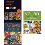 Set of three hardcover cookbooks by Henry Firth and Ian Theasby, featuring simple recipes from the BOSH! collection.