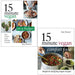 15 Minute Vegan On a Budget & 15 Minute Vegan Comfort Food By Katy Beskow 2 Books Collection Set - The Book Bundle