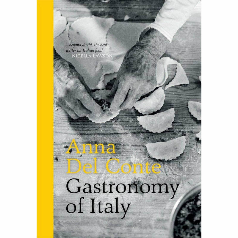 Two hardcover books by Anna Del Conte featuring Italian pasta recipes and gastronomy, part of the Anna Del Conte collection.