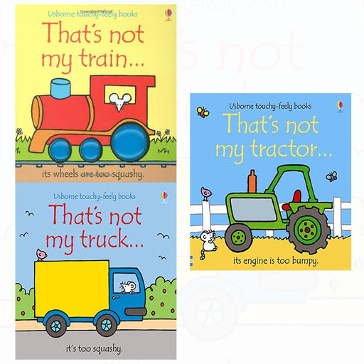 Thats not my touchy feely series 2 :3 books collection (tractor[hardcover],train,truck) - The Book Bundle