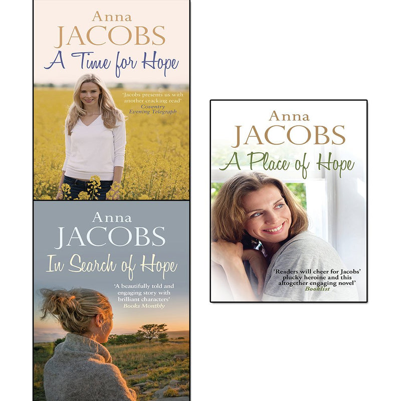 Hope Trilogy book collection by Anna Jacobs, paperback fiction set featuring three novels in a cohesive series.