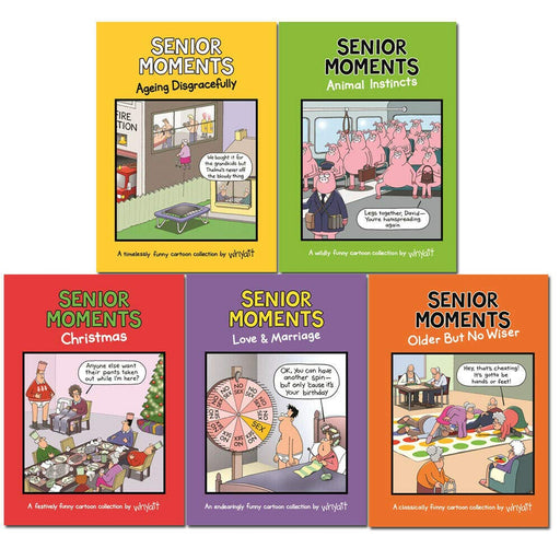 Senior Moments Collection 5 Books Set By Tim Whyatt (Ageing Disgracefully, Animal Instincts, Christmas, Love & Marriage, Older but no wiser) - The Book Bundle