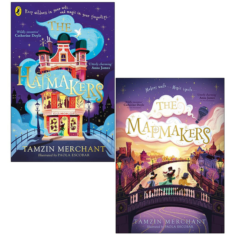 The Hatmakers Series Collection 2 Books Set By Tamzin Merchant (The Hatmakers, [Hardcover]The Mapmakers) - The Book Bundle
