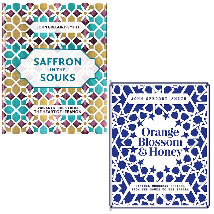 Saffron in the Souks, Orange Blossom & Honey 2 Books Collection Set by John Gregory-Smith - The Book Bundle