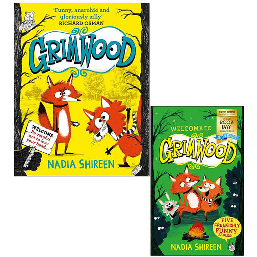 Nadia Shireen Collection 2 Books Set (Grimwood[Hardcover], Grimwood Five Freakishly Funny Fables World Book Day) - The Book Bundle
