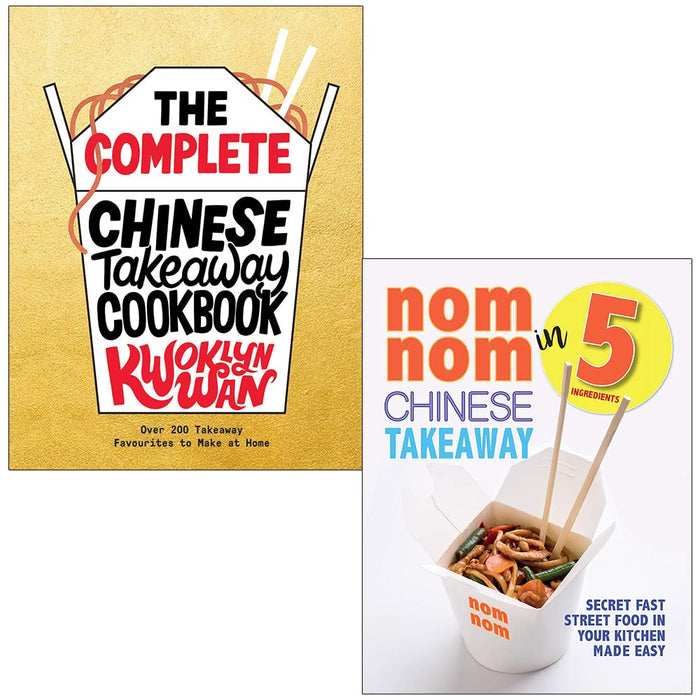 Complete Chinese Takeaway Cookbook,Nom Nom Chinese Takeaway 2 Books Collection Set - The Book Bundle