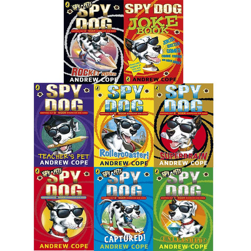 Spy Dog Collection 8 books set(Spy Dog,Captured,Unleashed,Superbra,Rocket,Rollercoaster,Teacher,Joke Book) - The Book Bundle