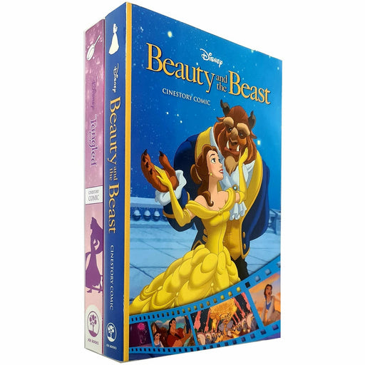 Disney Beauty and the Beast & Disney's Tangled Cinestory Comic 2 Books Collection Set - The Book Bundle