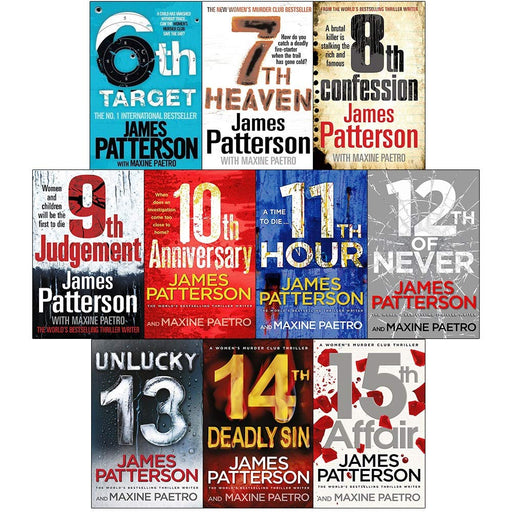 James Patterson Womens Murder Club Series 10 Books Collection Set (6 to 15) - The Book Bundle