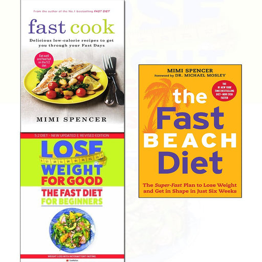 Fast diet for beginners,cook and beach diet 3 books collection set - The Book Bundle