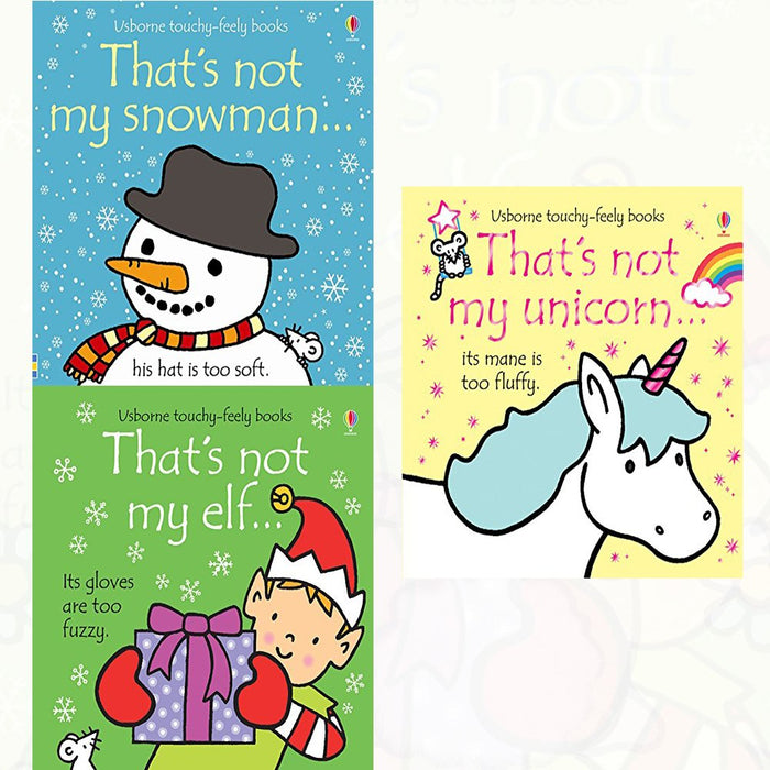 Thats not my touchy feely series 10 :3 books collection (elf,snowman,unicorn) - The Book Bundle