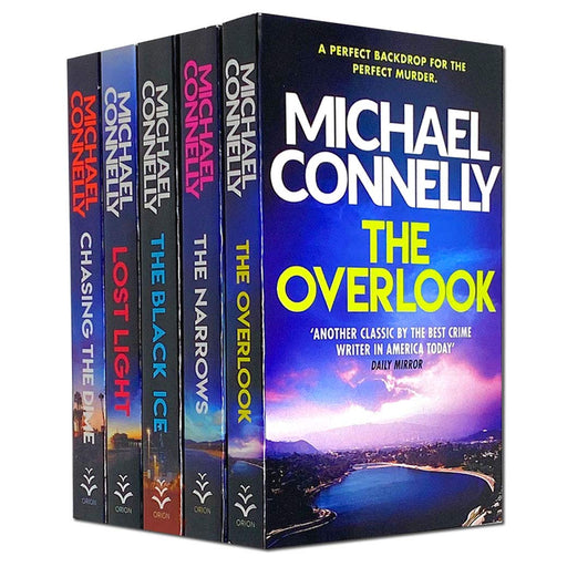 Michael Connelly 5 Books Set Collection Set, The Black Ice, The Narrows, The Overlook, Chasing the Dime, Lost Light - The Book Bundle