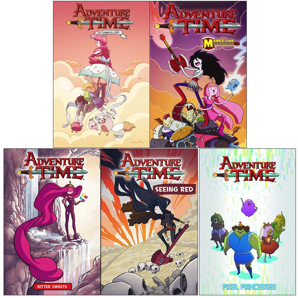 Adventure time collection 5 books set (fionna & cake, marceline