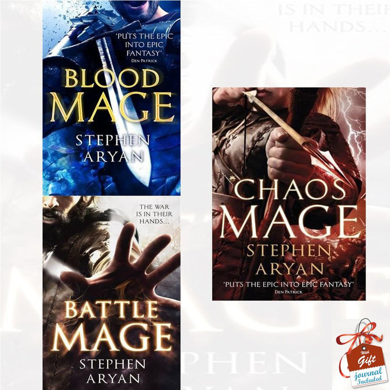 Stephen Aryan Age of Darkness Vol (1 - 3) Collection 3 Books Bundle With Gift Journal (Battlemage, Bloodmage, Chaosmage) - The Book Bundle