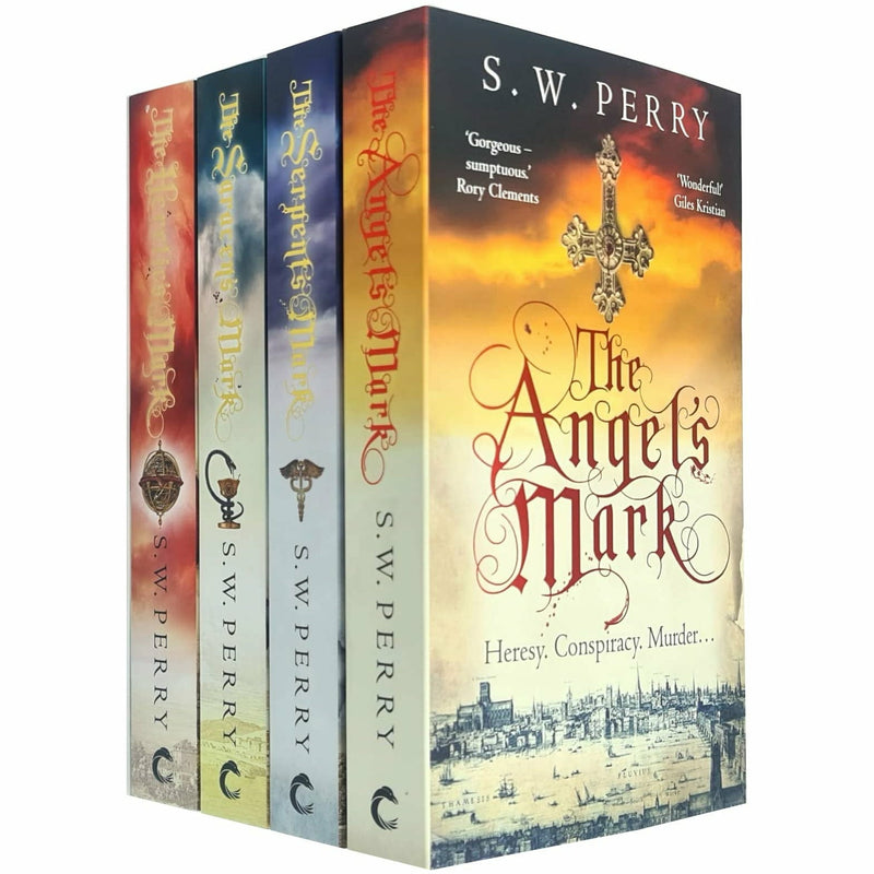 Corvus Ltd The Jackdaw Mysteries Series 4 books collection set by S. W. Perry, featuring historical adventure novels.