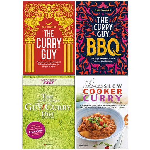 The Curry Guy [Hardcover], Curry Guy BBQ [Hardcover], The Slow Cooker Spice-Guy Curry Diet Recipe Book & The Skinny Slow Cooker Curry Recipe Book 4 Books Collection Set - The Book Bundle