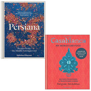 Persiana & Casablanca hardcover book set by Sabrina Ghayour and Nargisse Benkabbou, non-fiction culinary collection, Mitchell Beazley.