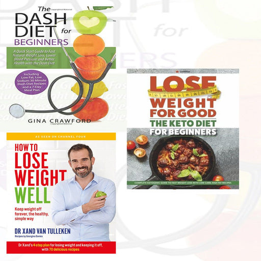 dash diet for beginners, how to lose, keto diet for beginners 3 books collection set - The Book Bundle