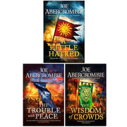 Age of Madness trilogy collection of paperback books by Joe Abercrombie, featuring gritty fantasy fiction with dark cover art.