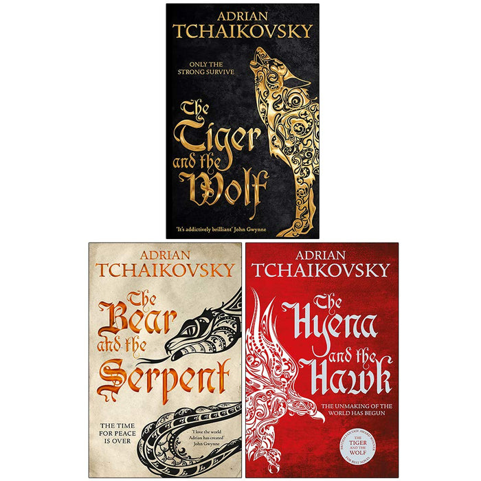 Echoes of the Fall Series 3 Books Collection Set By Adrian Tchaikovsky (The Tiger and the Wolf, The Bear and the Serpent, The Hyena and the Hawk) - The Book Bundle