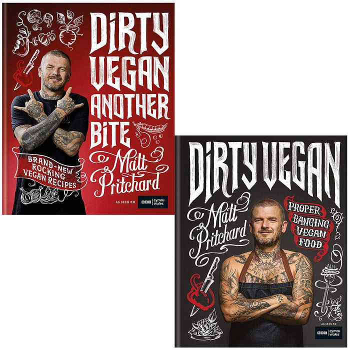 Dirty Vegan Another Bite & Dirty Vegan By Matt Pritchard 2 Books Collection Set - The Book Bundle