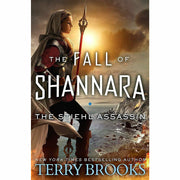 Three paperback books from the Fall of Shannara collection by Terry Brooks, featuring fantasy fiction covers and Orbit branding.