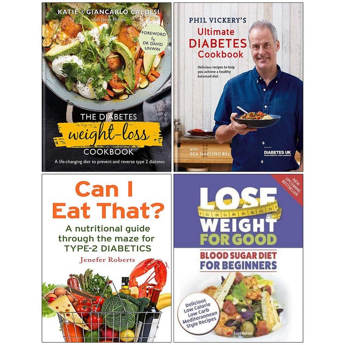 Diabetes Weight Loss Cookbook , Ultimate  , Can I Eat That, Blood Sugar4 Books Collection Set - The Book Bundle