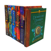 Six-book collection of Heroes of Olympus series by Rick Riordan, featuring young adult fantasy novels in mixed formats.